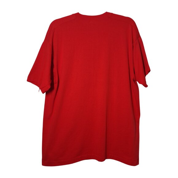 VINTAGE New England Patriots: Pat Patriot USED Shirt (XL, Red, Single Stitch) - Picture 2 of 9